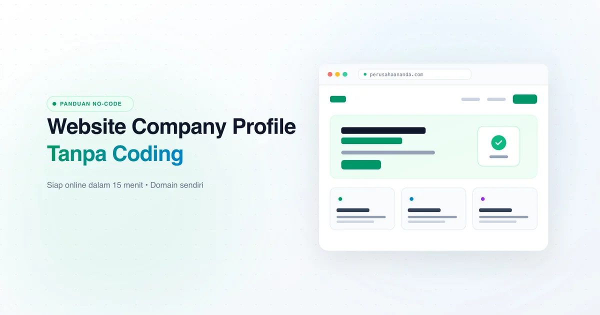 Panduan cara buat website company profile tanpa coding menggunakan platform CorpShow dalam 15 menit